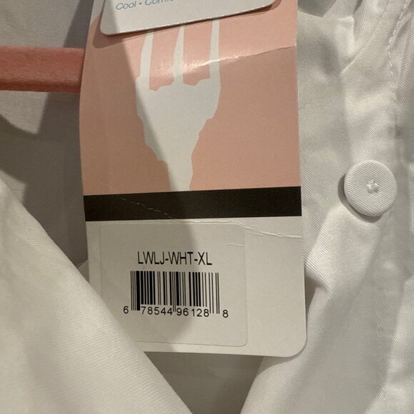 Chefs Work White Chefs Coat XL - Picture 4 of 5